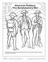Revolutionary Coloring War Pages American Revolution Worksheets History Soldiers Worksheet Studies Social Soldier Grade Drawing School Printables America Veterans Memorial sketch template