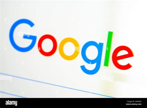 google homepage search engine internet screenshot stock photo alamy