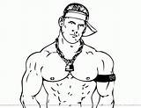 Coloring Cena John Pages Wwe Popular sketch template