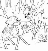 Bambi Coloring Disney Pages Walt Thumper Characters Printable Book Deer Kids Ronno Template Color Templates Ausmalbilder Bestcoloringpagesforkids Animal Malvorlagen Print sketch template