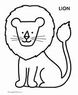 Coloring Lion Pages Kids Cute Color sketch template