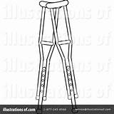 Crutches Clipart Illustration Pams Royalty Rf Clipground Template sketch template