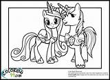 Coloring Pages Shining Armor Pony Little Princess Cadence Wedding Mlp Kids Colouring Minister Color Various Cadance Stimulate Doing Activities Them sketch template
