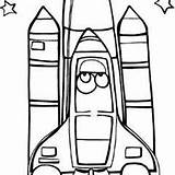 Space Center Shuttle Coloring Kennedy Kids Launch Drawing Color sketch template