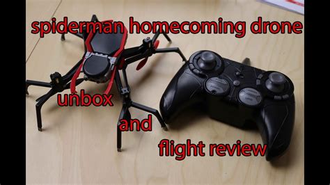 spider drone spiderman homecoming  drone review youtube