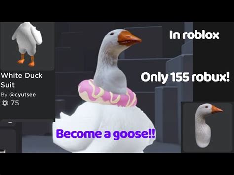 goose avatar roblox youtube