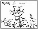 Silly Sally Pages Motor Fine Identification Spy Same Color sketch template