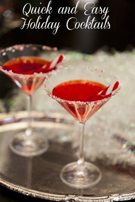 quick and easy holiday cocktails for festive entertaining style on main