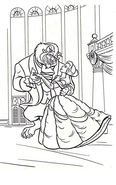 beauty   beast castle coloring pages renetta painter