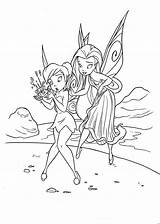 Coloring Fairy Pages Tinkerbell Disney Fairies Silvermist Printable Cartoon Fanclub Kids sketch template