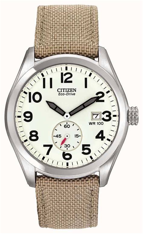 citizen eco drive mens canvas strap watch bv1080 18a first class watches™