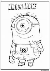 Minion Coloring Christmas Pages Lance 68kb sketch template