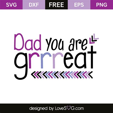 dad   greeeat lovesvgcom