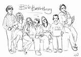 Theory Big Bang Coloring Pages Sheets Liana Wood Adult Deviantart Sketch Template sketch template