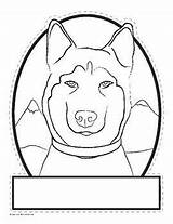 Sled Activities Togo Husky Balto Shaped sketch template