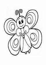 Colorir Borboleta Butterflies Preschoolcrafts Amazing Cartoon Animal sketch template