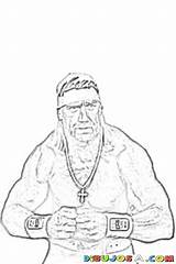 Coloring Hogan Hulk Pages Library Clipart Popular sketch template