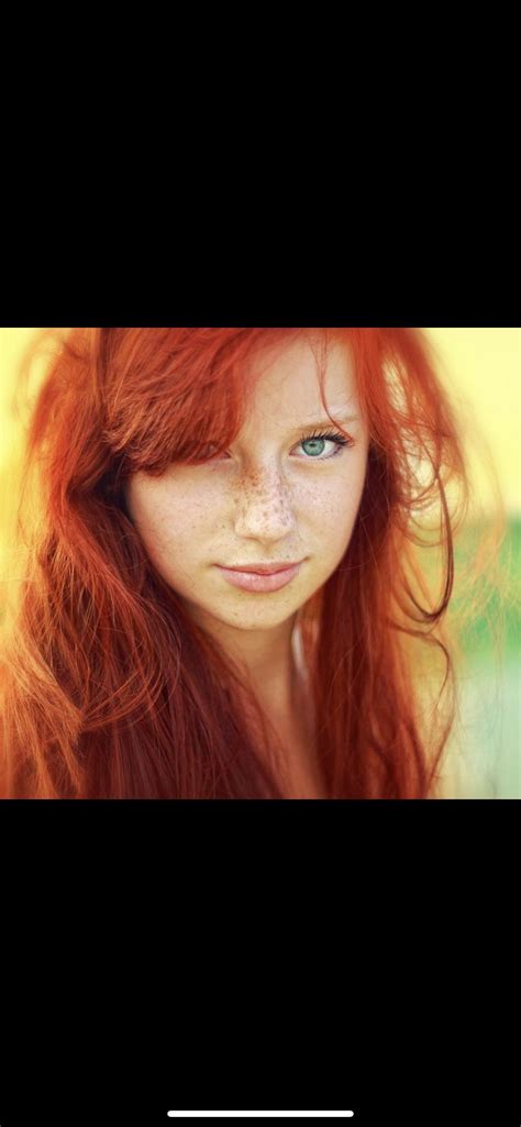 Red Hair Green Eyes And Freckles So Lovely R Ginger