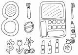 Cosmetics Coloring Pages Print sketch template