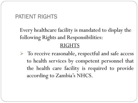 Ppt Patients’ Rights And Responsibilities Powerpoint Presentation
