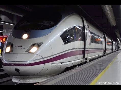 renfe high speed train ave departure youtube