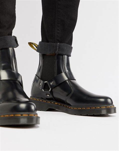 dr martens wincox chelsea boots  black mens boots fashion chelsea boots outfit boots