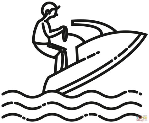 jet ski coloring page  printable coloring pages