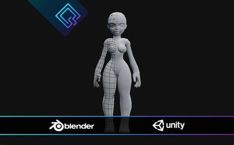 3d Model Stylized Female Base Mesh Vr Ar Low Poly Rigged Cgtrader