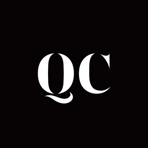 qc logo letter initial logo designs template  vector art  vecteezy