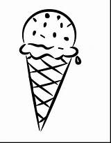 Coloring Ice Cream Printable Pages Cone Getcolorings sketch template