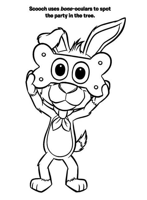 scooch   dog  coloring page  printable coloring pages  kids