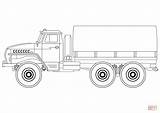 Army Drawing Truck Coloring Vehicles Pages Tanker Sketch Printable Tank Print Template Drawings Color Kids Games sketch template