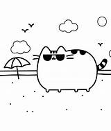 Cat Coloring Pusheen Pages Bestcoloringpagesforkids Kids sketch template