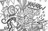Mardi Gras Coloring Pages Printable Tuesday Fat 30seconds Mom sketch template