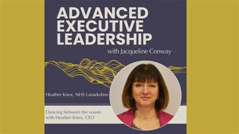New Podcast Featuring Our Chief Executive Heather Knox Nhs Lanarkshire