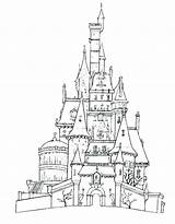 Castle Coloring Pages Getdrawings Medieval sketch template