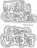 Jobs Classroom Leader Captain Table Group Classroomdoodles sketch template