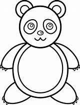 Panda Outline Bear Clipart Line Clip Bears Draw Animals Drawings Cliparts Cute Pandas Giant Drawing Library Coloring Pages Animal Clipartbest sketch template