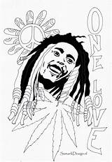 Marley Bob Coloring Pages Famous People Drawing Colouring Kids Drawings Adults Outline Print Sheets Printable Sheet Color Kleurplaten Popular Line sketch template