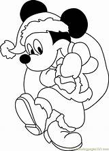 Mickey Coloring Christmas Mouse Pages Color Coloringpages101 Cartoons Pdf sketch template