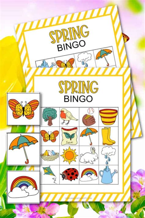 printable spring bingo   happy
