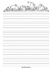 seasonal  holidays printable lined paper  preschool  early