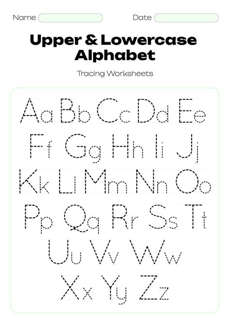 printable alphabet tracing letters printableecom