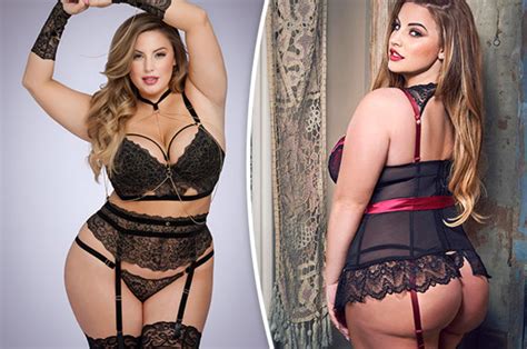 plus size model ashley alexiss flaunts curves in sexy lingerie shoot