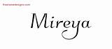 Mireya Name Designs Tattoo Elegant Graphic Freenamedesigns sketch template