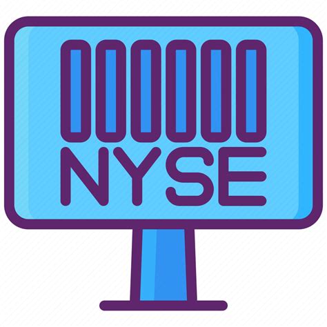 nyse exchange market  york stock  big board icon   iconfinder