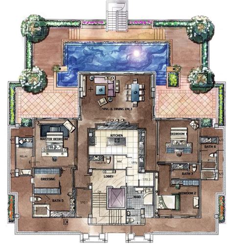 chom tawan penthouse floorplan sims house design home design floor plans floor plan design