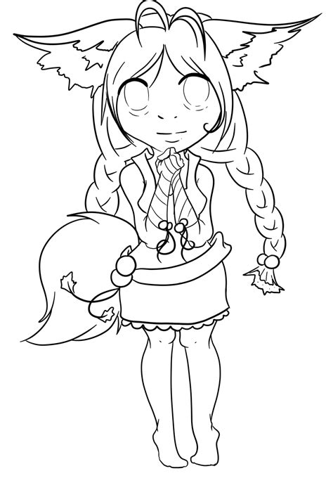 anime fox coloring pages draw anime fox drago coloring page cute fox