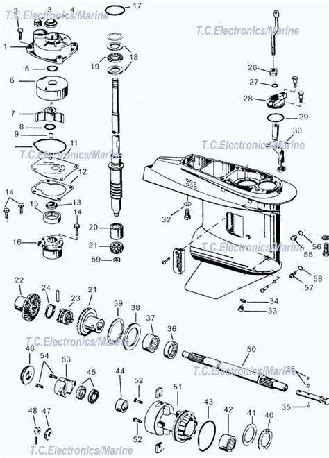 outboard engines components parts accessories automotive evinrude outboards  unit prop
