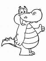 Alligator Coloring Cute Pages Printable Relaistic Kids Color Animals sketch template